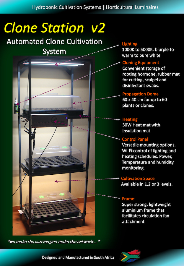 Hydro Exchange Clone Station v2 automated clone cultivation system